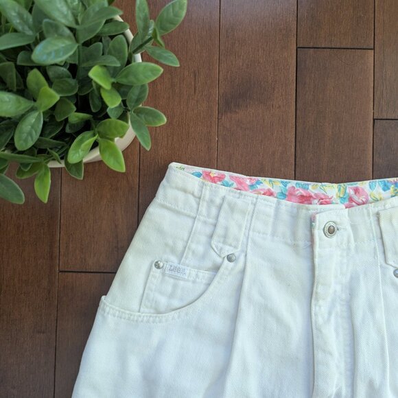 LEE FLORAL DETAIL VINTAGE DENIM SHORTS - Picture 2 of 5